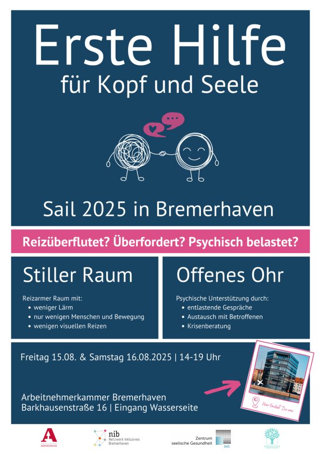 Plakat mit Infos zum Angebot